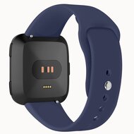 Fitbit Versa 1 / 2 &amp; Lite Silikonband - Gr&ouml;&szlig;e: Klein - Dunkelblau