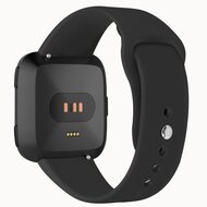 Fitbit Versa 1 / 2 &amp; Lite Silikonband - Gr&ouml;&szlig;e: Klein - Schwarz
