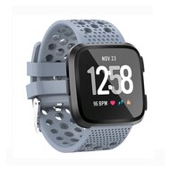 Silikonband bel&uuml;ftet Fitbit Versa 1 / 2 &amp; Lite - Grau-blau