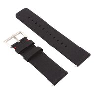 Canvas Band Fitbit Versa 1 / 2 &amp; Lite - Schwarz