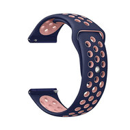 Fitbit Versa 1 / 2 &amp; Lite Sportband - Gr&ouml;&szlig;e: Gro&szlig; - Blau + Pink