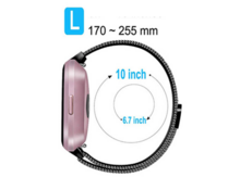 Fitbit Versa 1 / 2 &amp; Lite milanaise Armband - Gr&ouml;&szlig;e: Gro&szlig; - Silber