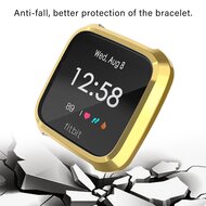 Fitbit Versa Lite Soft TPU Fall (vollst&auml;ndig gesch&uuml;tzt) - Gold