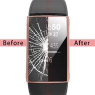 Fitbit Charge 3 &amp;4 Tasche (vollst&auml;ndig gesch&uuml;tzt) - Rose gold