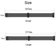 Fitbit Charge 3 &amp; 4 milanaise Armband - Gr&ouml;&szlig;e: Klein - Braun
