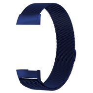 Fitbit Charge 3 &amp; 4 milanaise Armband - Gr&ouml;&szlig;e: Gro&szlig; - Dunkelblau
