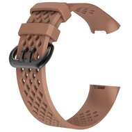 Fitbit Charge 3 &amp; 4 Sportband - Gr&ouml;&szlig;e: Large - Hellbraun