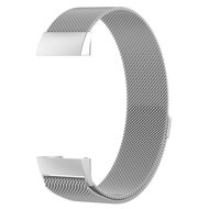 Fitbit Charge 3 &amp; 4 milanaise Armband - Gr&ouml;&szlig;e: Gro&szlig; - Silber
