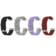 Fitbit Charge 3 &amp; 4 Nylonband - Dunkelrot