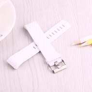 Fitbit Charge 2 Silikonarmband - Gr&ouml;&szlig;e: Gro&szlig; - Wei&szlig;