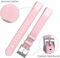 Lederband Fitbit Alta - Babyrosa