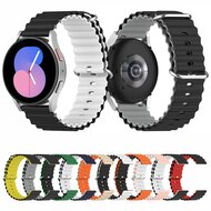 Samsung Galaxy Watch 4 - 40mm &amp; 44mm - Ocean Style Armband - Hellrosa / wei&szlig;