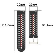Samsung Galaxy Watch 4 - 40mm &amp; 44mm - Dot Pattern Armband - Schwarz mit gelb