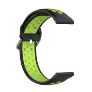 Samsung Galaxy Watch 4 - 40mm / 44mm - Silikon-Sportarmband mit Schnalle - Schwarz + Gr&uuml;n