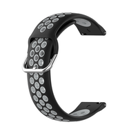 Samsung Galaxy Watch 4 - 40mm / 44mm - Silikon-Sportarmband mit Schnalle - Schwarz + Grau