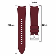 Samsung Galaxy Watch 4 - 40mm &amp; 44mm - Silikon-Sportband - Bordeaux
