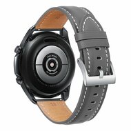 Samsung Galaxy Watch 4 - 40mm &amp; 44mm - Premium Lederarmband - Grau
