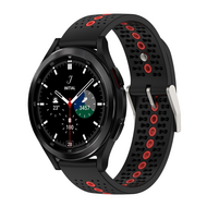Samsung Galaxy Watch 4 Classic - 42mm &amp; 46mm - Dot Pattern Armband - Schwarz mit rot
