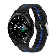 Samsung Galaxy Watch 4 Classic - 42mm &amp; 46mm - Dot Pattern Armband - Schwarz mit blau