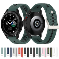Samsung Galaxy Watch 4 Classic - 42mm &amp; 46mm - Dot Pattern Armband - Schwarz mit blau