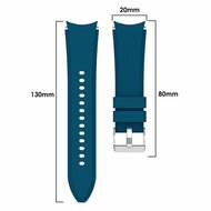 Samsung Galaxy Watch 4 Classic - 42mm &amp; 46mm - Silikon-Sportband - Blau gr&uuml;n