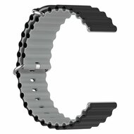 Samsung Galaxy Watch 3 - 45mm - Ocean Style Armband - Schwarz/Grau