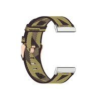 Fitbit Versa 3 &amp; Sense 1 - Canvas Armband - Gelb