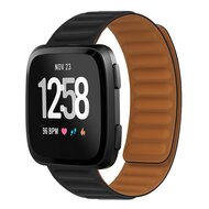Fitbit Versa 3/4 &amp; Sense 1/2 - Silikon-Schleifenband - Schwarz