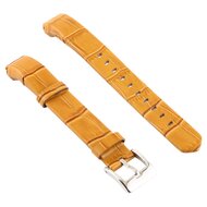 Lederband Fitbit Alta - Hellbraun Krokodil