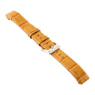 Lederband Fitbit Alta - Hellbraun Krokodil