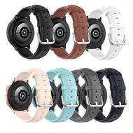 Klassisches Lederarmband - Wei&szlig; - Samsung Galaxy Watch 4 - 40mm &amp; 44mm