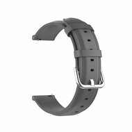 Klassisches Lederarmband - Grau - Samsung Galaxy Watch 3 - 45mm