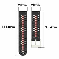 Garmin Vivomove 3 / HR / Luxe / Sport / Style / Trend - Dot Pattern Armband - Schwarz mit blau