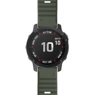 Silikonband - Armee gr&uuml;n - Garmin Fenix 7X / 6X / 5X