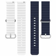 Garmin Venu / Sq / Sq2 / 2 plus - Ocean Style Armband - Dunkelblau / Wei&szlig;