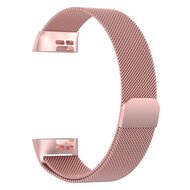 Fitbit Charge 3 &amp; 4 milanaise Armband - Gr&ouml;&szlig;e: Klein - Ros&eacute;gold