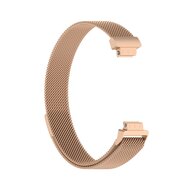 Fitbit Inspire 2 &amp; Ace 3 Milanaise Armband - Gr&ouml;&szlig;e: Klein - Champagner Gold