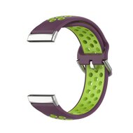 Fitbit Versa 3 &amp; 4 / Sense 1 &amp; 2 - Sport Edition - Gro&szlig; - Lila + gr&uuml;n