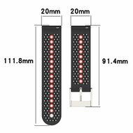 Dot Pattern Armband - Schwarz mit Blau - Samsung Galaxy Watch 5 (Pro) - 40mm / 44mm / 45mm