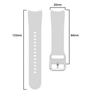 Klassisches Sportarmband - Grau - Samsung Galaxy Watch 5 (Pro) - 40mm / 44mm / 45mm