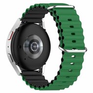 Samsung Galaxy Watch - 46mm / Samsung Gear S3 - Ocean Style Armband - Gr&uuml;n / schwarz
