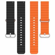 Samsung Galaxy Watch - 46mm / Samsung Gear S3 - Ocean Style Armband - Orange / schwarz