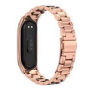 Metallgliederarmband f&uuml;r Xiaomi Mi Band 3/4/5/6/7 - Rose Gold