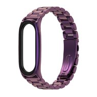 Metallgliederarmband f&uuml;r Xiaomi Mi Band 3/4/5/6/7 - Lila