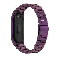 Metallgliederarmband f&uuml;r Xiaomi Mi Band 3/4/5/6/7 - Lila