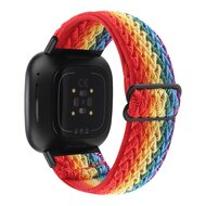 Fitbit Versa 3/4 &amp; Sense 1/2 Nylon-Laufband - Multicolour (Regenbogen)