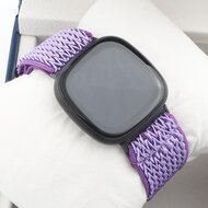 Fitbit Versa 3/4 &amp; Sense 1/2 Nylon Laufband - Lila