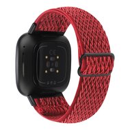 Fitbit Versa 3/4 &amp; Sense 1/2 Nylon Laufband - Rot