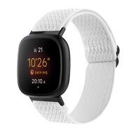 Fitbit Versa 3/4 &amp; Sense 1/2 Nylon Laufband - Wei&szlig;