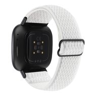 Fitbit Versa 3/4 &amp; Sense 1/2 Nylon Laufband - Wei&szlig;
